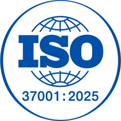 Sello de certificación ISO 37001:2025